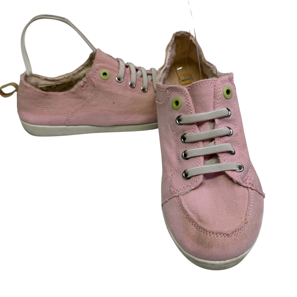 Vionic Women 8.5 Pink Beach Pismo Canvas Slip On Orthotic Sneakers